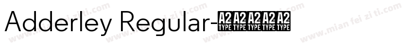 Adderley Regular字体转换
